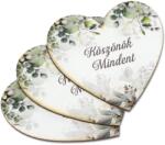  Nyomtatott dekorkarton - Köszönök mindent 3db/csomag - kosarbolt