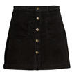 Only Szoknyák ONLAMAZING HW CORD SKIRT PNT Fekete EU S