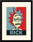  Rick and Morty Collector Print Keretezett Poszter - Rick Campaign (Fehér Háttérrel) 30 x 40 cm