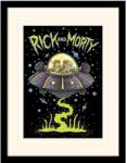  Rick and Morty Collector Print Keretezett Poszter - Ufo (Fehér Háttérrel) 30 x 40 cm