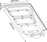 Polux Lampa stradala solara cu 120 LEDuri si telecomanda 8172139 PL048 Lampi solare Polux (PL048)