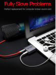 Vention USB Card Adaptor Sunet 3.5mm Audio Aux Mic V013-MG Adaptoare audio Culoare Argintiu Metalizat (V013-MG)