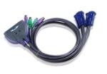 ATEN KVM Switch 2PC PS/2 +kábel CS-62S (CS62S-AT)