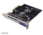 Akasa USB 3.2 Gen 2 Type-C and Type-A to PCIe Host Card (AK-PCCU3-09) - bluechip