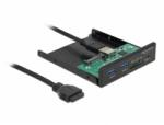 Delock 3.5" USB 3.2 Gen 1 Front Panel 1xUSB Type-C + 2xUSB Type-A + SD/MicroSD slot (64058)