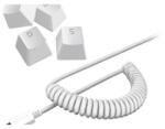 Razer Keyboard PBT Keycap + Coiled Cable Upgrade Set - Mercury White (RC21-01490900-R3M1)