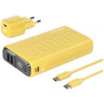 RealPower PB-20000 Power Pack Powerbank 20000 mAh Lítiumion USB, USB-C® Sárga (390655) (390655)