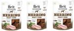 Brit Jerky Snack Herring Monede cu carne 3x80g