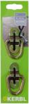 Kerbl Ochi de ancorare Kerbl cu suport de fixare - 58 × 20 mm - Pachet 2 buc (37602/2)