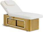 physa Kozmetikai kezelőágy elektromos - 200 W - 195 x 79 x 61 cm- 200 kg - fehér/arany - fűthető - 2 motor (PHYSA POTENZA WHITE)