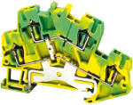 Schneider Electric Linergy TR terminals blocks - NSYTRR24DPE - Rugós kétszintes földelőkapocs 1x1 csatlakozás 5, 2 mm 2, 5 mm2 zöld - sárga (NSYTRR24DPE)