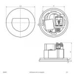EVN (W800902) (W800902) LED-es fali beépíthető lámpa LED Fekete