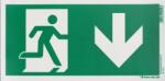  munkavédelmi tábla utánvilágító 300x150 menekülési út jobbra lépcsőn le