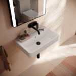 Hansgrohe Xanuia Q Kompakt kerámia mosdó 60x37 cm túlfolyóval és csapfurat nélkül, fehér 60214450 (60214450)