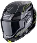 Scorpion EXO-TECH EVO CONQUER felhajtható motorkerékpár sisak fekete-fluo sárga
