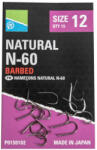 Preston Natural N-60 12 Szakállas, Lapkás Feeder Horog 15db (P0150102)