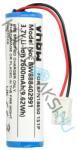 VHBW Csere akkumulátor Leifheit BFN18650 1S1P - 2600mAh, 3.7V, Li-Ion (WB-888402991)