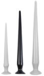 Deepleasure Dildo Tail Flex M - rugalmas, prémium fekete dildó - szexvital