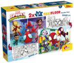Lisciani Puzzle de colorat maxi - Paienjenelul Marvel si prietenii lui uimitori (2 x 24 de piese) Puzzle