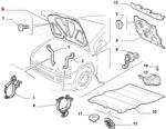 FIAT eredeti Géptető szigetelés FIAT MULTIPLA (51760698)