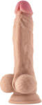 Shaft Dildo din Silicon cu Testicule Shaft Model A 21.5 cm Pine Dildo