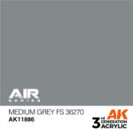 AK Interactive Medium Grey FS 36270 Air Series 17 ml (AK11886)