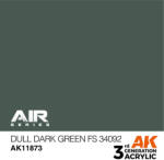 AK Interactive Dull Dark Green FS 34092 Air Series 17 ml (AK11873)