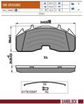 DANBLOCK set placute frana, frana disc DANBLOCK DB 2933282 (DB 2933282)