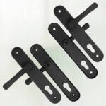 KOTARBAU Set de mânere de ușă 90 negru (0537)