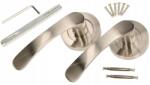 KOTARBAU Mâner de ușă 110mm nichel satinat set pentru uși (E477)