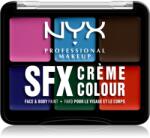 NYX Professional Makeup Halloween SFX Paints multifunkciós arc paletta testre és arcra árnyalat 02 Secondary 6 g