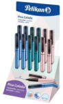 Pelikan Roller pina colada 0.7 mm, ambidextru, 1 rezerva albastra inclusa, 3 culori metalizate asortate, display 12 buc (605502)