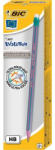 BIC Set 12 creione grafit HB cu guma BIC Evolution Stripes 646 (BC8960342)