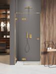 NEW TRENDY Avexa Gold Shine XR zuhanyajtók 120 cm dönthető arany fényes/átlátszó üveg EXK-6744 (EXK6744)