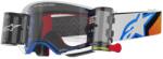 Alpinestars Supertech Corp ROLL-OFF Wide Vision motokrossz szemüveg kék-narancssárga, átlátszó plexivel