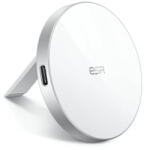 esr HaloLock Magnetic Wireless Qi Charger 15W - поставка (пад) за безжично зареждане за iPhone с Magsafe (бял)