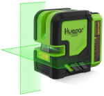 Huepar L011G - zöld keresztvonalas lézer szintező kültéri móddal, 5200 mAh akkumulátorral (l011g)