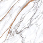 Geotiles Gresie portelanata tip marmura, Ohio Gold, 60.8x60.8 cm, alb, auriu, finisaj lucios (8429991465179)