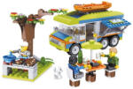 alleBLOX építőkocka készlet CampingKit Kemping lakókocsival 343 db (298256)
