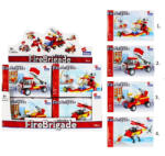 alleBLOX építőkocka készlet Fire Brigade 63-64 db Tűzoltó jármű (többféle) 1 db (297372)