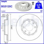 DELPHI féktárcsa DELPHI BG5120C (BG5120C)