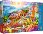 Trefl Puzzle Trefl din 1000 piese - Vizitând Santorini (10842) Puzzle