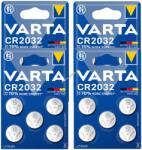 VARTA 20db VARTA CR2032 DL2032 ECR2032 Lithium gombelem 4db 5db-os bliszter órákhoz, autókulcsokhoz