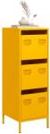 vidaXL mustársárga acél tálalószekrény 39 x 35 x 103, 5 cm (851403)