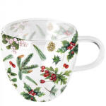 Ambiente Winter greenery white duplafalú borosilicate üvegcsésze 0, 25l (34416495)
