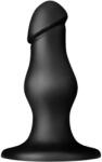 BUTTR FIM-92 - dildo anal cu ventuză - negru (8719934019669) Dildo