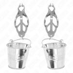 Kink Nipple Grip KINK - ezüst japán lóhere mellbimbócsipeszek - szexvital