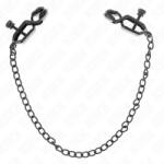 Kink Nipple Grip KINK - elegáns mellbimbó csipesz lánc 30 cm fekete