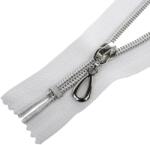  Cipzár ezüst színű spirállal RT10, 16 cm zárt #5D0 S autolock több színben - Fehér 101