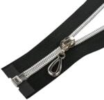  Cipzár ezüst színű spirállal RT10, 40 cm nyitható #5D0 S autolock több színben - Fekete 332
